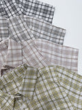 Tartan Check Shirring Short Sleeve Shirt