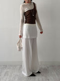 Weekly Tencel See-through Long Sleeve T-shirt