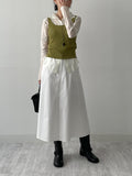 Johnny Cotton Flare Long Skirt