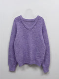 Winter V-neck Raglan Knit