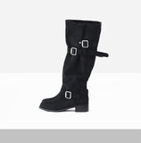 Lat Belt Suede Boots