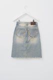 (W) Lit Denim Skirt