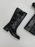 Cult Buckle Round Long Boots
