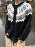 Bandana paisley knit cardigan