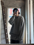 Two-tone Hachi Over Knit