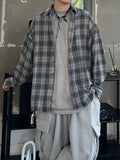 [Brushed] Vintage Pigment Check Over Shirt