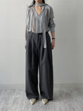 Naro V-Neck See-Through Blouse