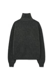 BUTTON HALF PULL-OVER SWEATER