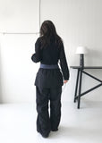 RIBBON SHEER HOODIE