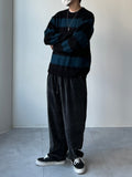 Two-Tone Velvet Banding Pants