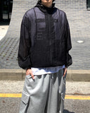 Summer Beach Net Hood Zip-Up