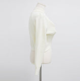 Merel Half-Neck Halter Off-Shoulder Knit Set