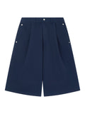 Mars Pleats Cotton Bermuda