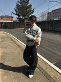 Nordic Slub Wide Flare Denim Pants