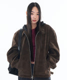 Levon suede racer jacket