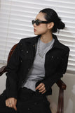 Rivet Crop Denim Jacket