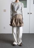 WHITE STITCH SLIT PT