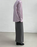 Slit slacks long skirt