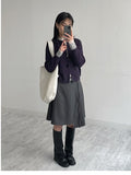 Hachi Raglan Knit Zip-Up Cardigan