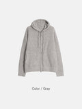 Landy Boucle Knitted Zip Up