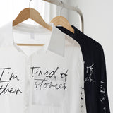 Revill See-Through Lettering Shirt