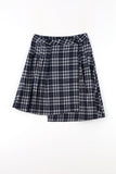 Chess check wrap skirt