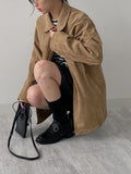 Cube Suede Single Half Jacket