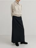 Raglan suede short blouson