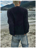 Cindy Angora Round Cardigan