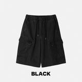 Washed Cargo Bermuda Pants