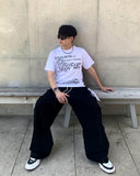 Vintage Diagonal Cargo Banding Pants