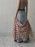 Linen Vintage Check Overfit Shirt