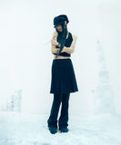 Pleated Jersey Skirt Pants