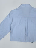 Ribbon Stripe Crop Shirt