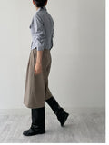 New Falling Two-Tuck Bermuda Slacks