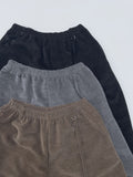Velour Strap Banding Wide Pants