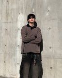 Paneled Incision Wide Denim