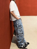 Multi Cargo Pocket Unique Denim