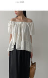 Prin Unbalanced Flare Blouse