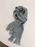 Wool check muffler