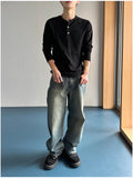 Kane Teen Washing Wide Denim Pants