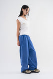 Cut-off washed sweatpants