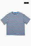 Creek stripe crop round tee