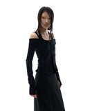 Off-Shoulder Halter Jacket