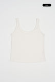 Soriel ribbed U-neck sleeveless