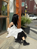 RIB FRILL LONG SK