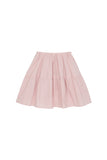 PRTN) Pintuck Flare Mid Length Skirt