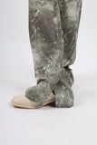 fade slit bootcut pants