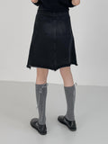 Ribbon Cashmere Plain Knee Socks