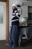 Nordic snow cardigan zip-up